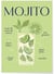 Affiche Cocktail Mojito 2 | A3 : 29,7x42cm