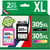 123CONSOMMABLES - 305XL - Cartouche d'encre compatible avec HP 305 XL Noir et Couleur pour HP DeskJet 2720E 2720 2700E 2700 2710E 2710 2721E 2723E 4120E Envy 6000 6020 6020E 6032E - 123CONSOMMABLES