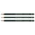 Crayon graphite Faber-Castell 9000 - Hexagonal - Mine 2 mm - Dureté 8B - Lot de 3