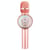 Microphone Bluetooth 5.0 Sans Fil Avec Lumières Colorées Et Basses Puissantes Rose YONIS