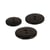 Lot de 6 boutons rond bouteilles recyclées 2 trous noir