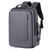Sac À Dos Ordinateur Imperméable Avec Port USB Grande Capacité Extensible Noir Gris YONIS