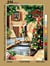 Canevas antique La fontaine 30x40cm