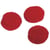 Pompons, rouge, 10 mm, 65 pces