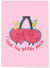 Affiche I love you berry much | A3 : 29,7x42cm