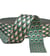 Sangle paon 38mm vert kaki au mètre