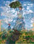 Canevas Margot La Femme à l'ombrelle de Monnet 60x80 cm