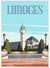 Affiche ville Limoges 3 | A3 : 29,7x42cm