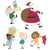 Matrices de découpe - Père Noël et lutins - 10 dies Thinlits - Sizzix