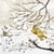 Lot de 4 serviettes en papier découpage collage 33 cm CHOUETTE BRANCHE ARBRE O 230