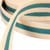 Sangle 3 bandes fil métal 100 % coton 30mm bleu canard au mètre