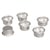 Bougeoir en métal, ø2,2cm, Boîte 6 pces