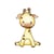 Ecusson  petits animaux girafe 3,2cm x 5,3cm