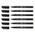 Lot de 6 stylos-feutres permanents pointe moyenne 1 mm - STABILO - Noir