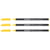 Lot de 3 feutres de coloriage pointe fine - EDDING - Jaune - 1 mm
