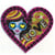 Ecusson thermocollant Coeur Love 6cmx6cm