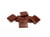 Carreaux mosaïque Marron Pixel art - Classique - Lot de 150