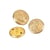 Lot de 3 boutons blason or 23mm