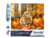 Diamond Painting Broderie Diamant Figured’Art 40x50cm toile entière roulée avec diamants carrés - Lapin et citrouilles