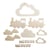 10 pendentifs en bois pour mobile petit train