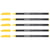 Lot de 5 feutres de coloriage pointe fine 1 mm - EDDING - 1200 - Jaune