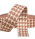 Bobine 14,5m sangle pied-de-poule 38mm marron chocolat
