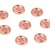Lot de 3 boutons alliage 4 trous 10mm rose gold