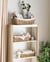 Lot de 3 Paniers en Jacinthe d'Eau Ton Naturel Fait Main avec Poignées Corbeille à Linge Allongées Rangement Pratique pour Intérieur