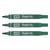 Lot de 3 marqueurs permanents - PENTEL - Pointe ogive 2 mm - Vert