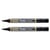 Lot de 2 marqueurs permanents pointe ogive 1,5 mm - PENTEL - Noir - N850