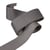Bobine 20m élastique microfibre ultra doux gris noir