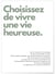 Affiche Choisissez de vivre | A3 : 29,7x42cm