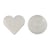 MégaCréa DIY - Plaque pour perles à repasser Rond et coeur 8 cm