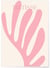 Affiche Matisse 'Feuillage Rose' – Élégance et minimalisme | A3 : 29,7x42cm