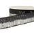 Bobine 13m Galon paillettes bicolore 32mm Argent/noir