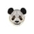 Lot de 3 écussons thermocollants panda en perles 5,5x3,5cm