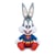 Looney Tunes - Peluche 100th Anniversary Superheroes Bugs Bunny 20 cm