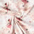 Tissu Double gaze de Coton digital Fées Ludmi sur fond Rose pâle