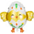 Ballon Aluminium Hélium Poussin