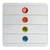 Module de classement Pop-Box 4 tiroirs Black Office - Blanc/arlequin - Exacompta