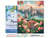 Peinture par Numéro Figured'Art avec Cadre - Budapest en fleurs - Kit de Loisir Créatif DIY Numéro d'Art Complet - 40x50cm toile tendue sur châssis