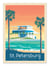 Affiche 50 x 70 cm -  St Petersburg Florida - Olahoop Travel Posters