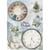 1 feuille de papier de riz 29,7 x 42 cm Itd Collection NOEL 487L