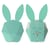 Réveil Connecté Fonction Veilleuse Tête de Lapin Cutty Clock Connect MOB Bleu