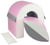 Set de 2 blocs en mousse blanc, rose clair, gris - Velinda