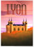 Affiche ville Lyon Fourvière 2 | A3 : 29,7x42cm