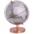 Globe Terrestre Argenté pour Salon Chambre ou Bureau s'Adapte à Tout Type de Décoration d'Intérieur Moderne et Traditionnel Beliani