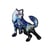 Ecusson  animaux fantastiques loup 4,5cm x 7cm
