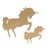 Artemio - Forme en MDF Silhouette Licorne 25cm