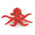 Peluche pieuvre rouge orange 25 cm - poulpe - cuddlekins - wild republic - 16263